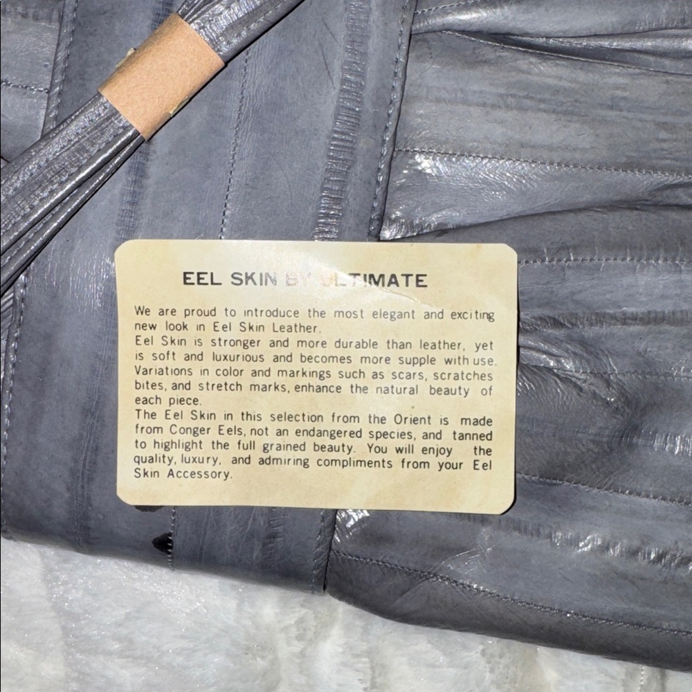 Vintage Eel skin Clutch and Wallet Set - Picture 4 of 5